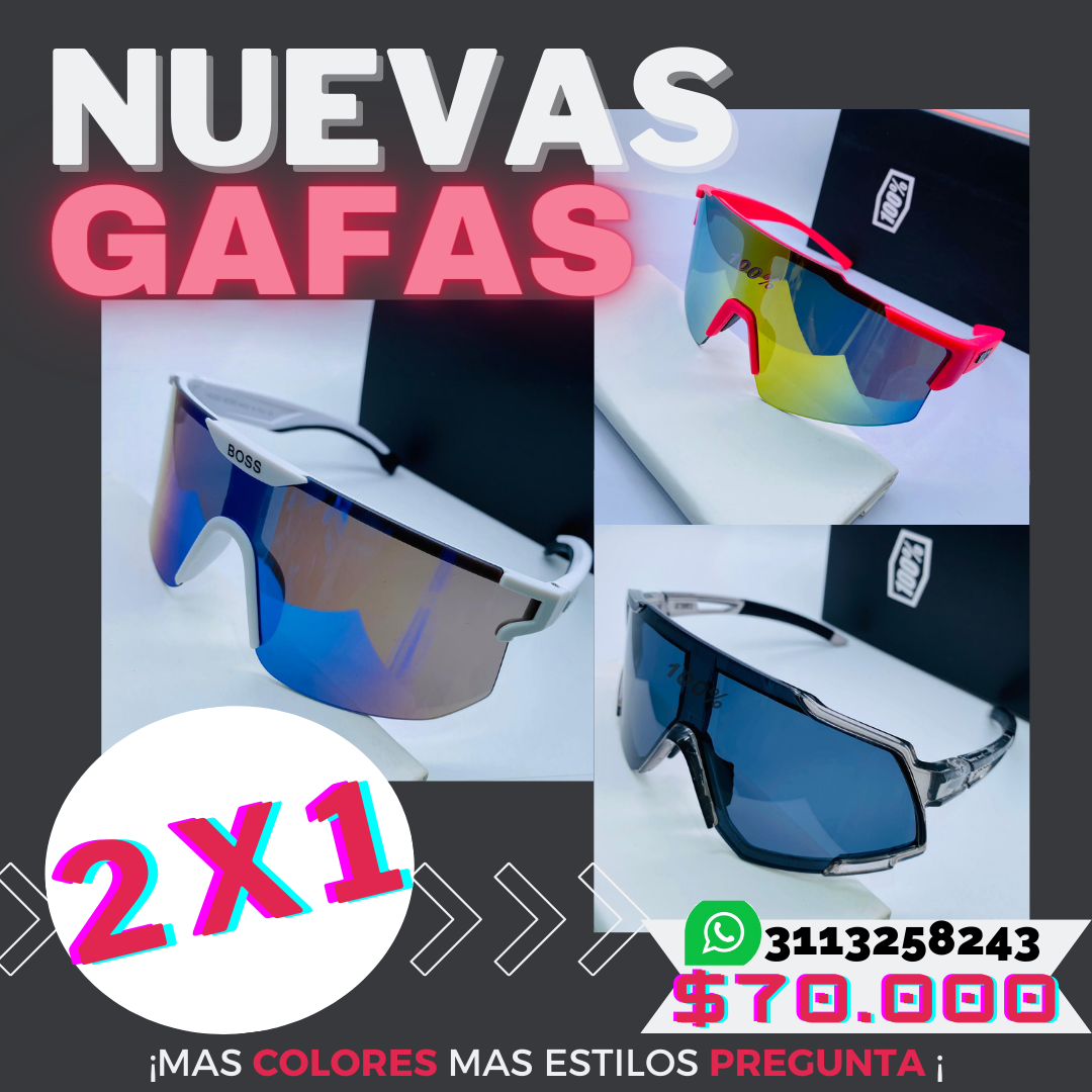 GAFAS DEPORTIVAS PARA TODOS LOS ESTILOS😎 COLORES DISPONIBLES +200 REFERENCIAS